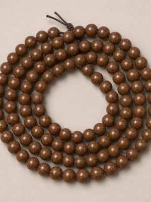108-Count Brown Botanical Bead Strand