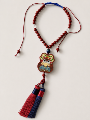 D3 Red Cord Lion-Rabbit Hanging Ornament